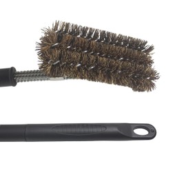 Deluxe Triple Palmyra BBQ Grill Brush (Safe-Contains No Metal Bristles)