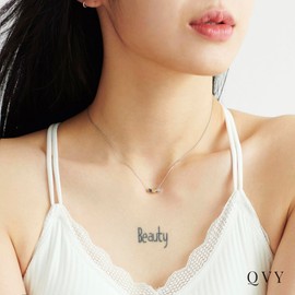 Dainty Three Heart Necklace for Women • 14K Gold Plated Tiny Small Two Tone Heart Pendant Necklace • Non Tarnish Multiple Charm Jewelry [3HN-M-S]