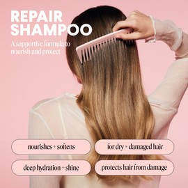 MONDAY HAIRCARE REPAIR Shampoo with Keratin, Argan Oil & Cocoa Butter 354mL For Dry to Damaged & Depleted Hair 354mL