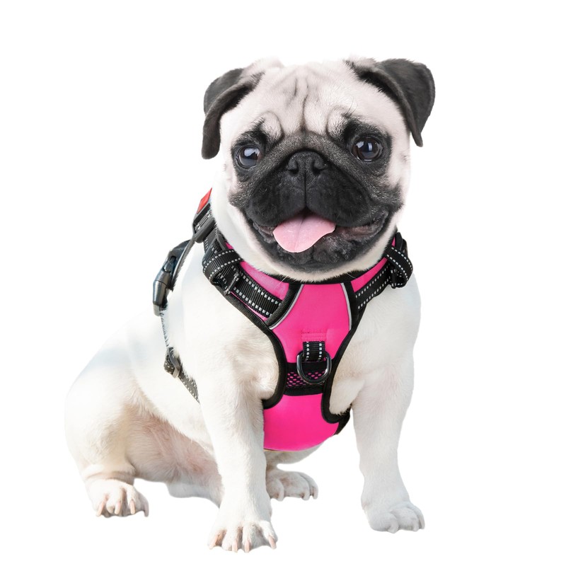 PHOEPET Reflective Dog Harness Large Breed Adjustable No Pull Vest