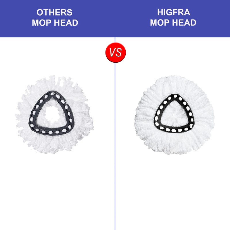 Spin Mop Replacement Head 4 Pack Mop Refill Compatible with