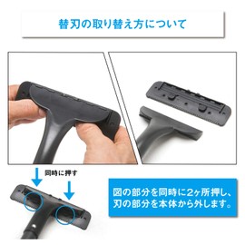 Back Hair Shaver, Back Hair Removal, Unwanted Hair Treatment, Unisex, Set of 3 Replacement Blades