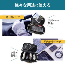 Cielbliss Taxi Money Bag, Household Management Pouch, Money Case, Collecting Pouch, Gadget Pouch, Small Hand Safe, Navy, navy