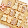 LissieLou Cutesy Sitting Teddy Bear Cookie Cutter and Stamp Baby