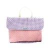 namioto yaf121123 Disaster Prevention Head Cover Pink Check x Purple Check
