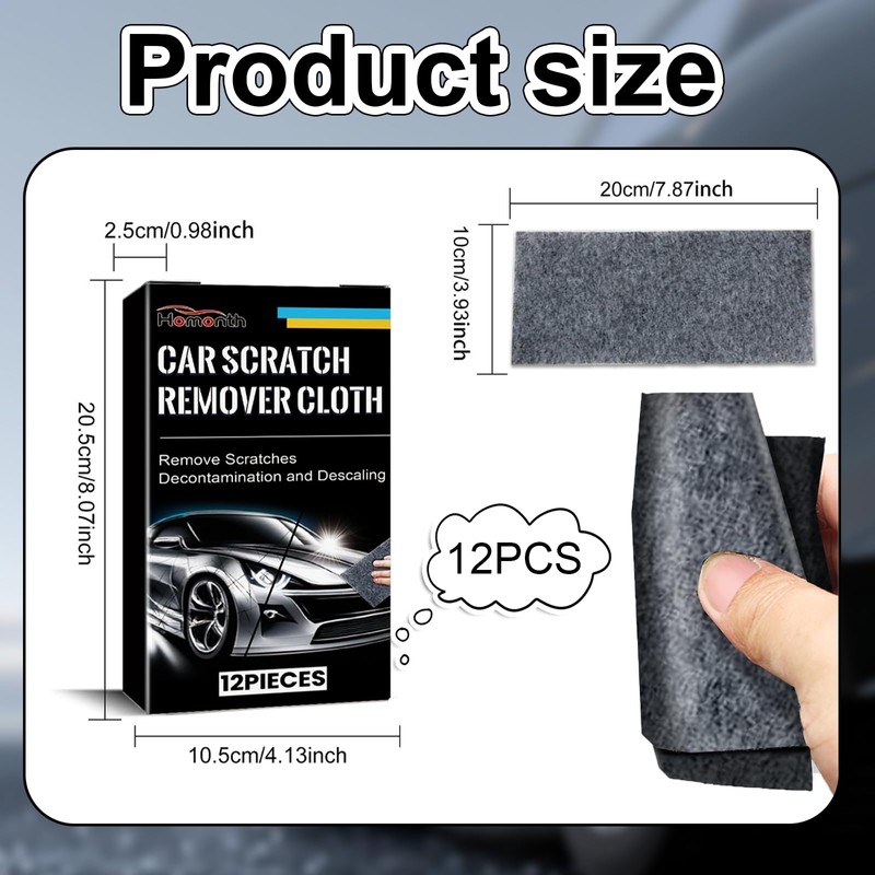 Nano Sparkle Cloth Car Scratch Original, Pack of 12 Nano