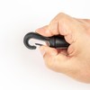 Plastic Carabiner Hooks, Pack of 12, in Black, for Diameter
