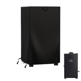 40 Inch Electric Smoker Cover for Masterbuilt Electric Smoker, 600D Heavy Duty Waterproof Square Smoker Cover, Special Fade and UV Resistant Material (23”W x 17”D x 39”H)