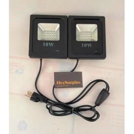 IP66 (2 Pack) 10W Ultraviolet LED UV Flood Light For Neon Blacklight Party Stage