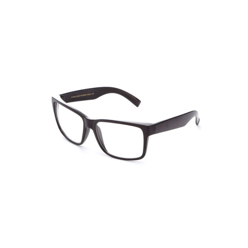 IG Unisex Retro Plain Clear Lens Fashion Glasses in Matte