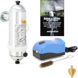 8-Inch Cold Smoke Generator – Heavy-Duty USA-Made Aluminum Body, Works with All BBQ & Pellet Grills – 45 min Burn Time