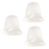 Eumyviv 3 Pack Bell Shaped Alabaster Glass Lamp Shade Replacement