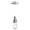 Knightsbridge Knightsbridge 6 Inch E27 Contemporary Pendant Set in Polished