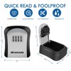 GIVERARE 2 Pack Key Lock Box Combination, 4-Digit Lockbox Wall