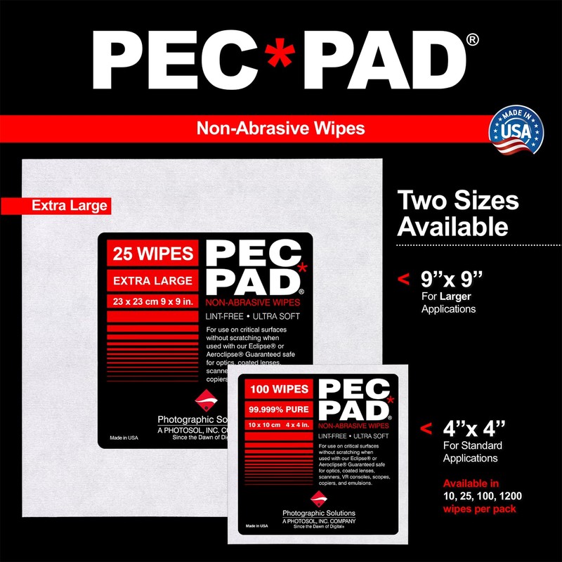 Photographic Solutions 10x10cm Pec Pad (Pack of 100)