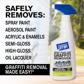 Motsenbocker's Lift Off Motsenbockers Lift Off 41101 22-Ounce Premium Spray Paint and Graffiti Remover Works on Multiple Surface Types Concrete, Vehicles, Brick, Fiberglass and More Water-Based,white