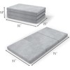 SINWEEK Tri Folding Mattress with Storage Bag 4" Foldable Mattress