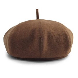 deaizaka.biz Painter's Hat, Cartoonist Beret, Artist's Basque Beret, Men's Wool Felt, Classic Standard, Adult Status, Thick Solid Type, Braun