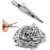 50 PCS Crocodile Alligator Clips, Alligator Clips Electrical, Clamps Silver,