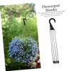 OFFSCH 5Pcs Plastic Hanging Basket Hooks Durable Planter Holders for