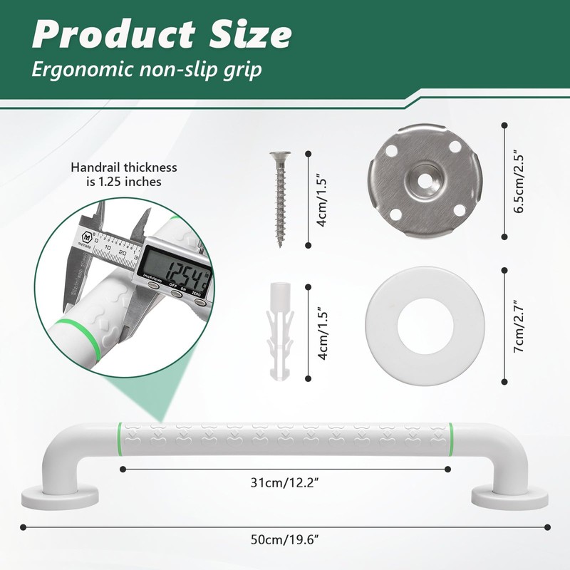 Grab Bars for Shower,2 Pack 20 Inch Shower Handle Bath
