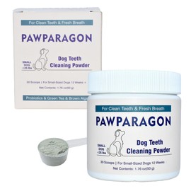 Dog Teeth Cleaning Powder - Targets Tartar & Reduces Plaque & Bad Breath, Dog Dental Powder - Teeth Cleaning Made Easy Eliminate, Dog Dental Care - Formulated for Small Dogs PP031