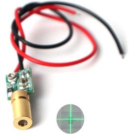 Módulo Láser de Línea Verde de 520 nm, Industrial, Enfoque Ajustable (6 mm-Línea-1 Paquete)