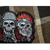 Gothic Skull Patch – Biker Rocker Style Embroidered Iron-On Applique
