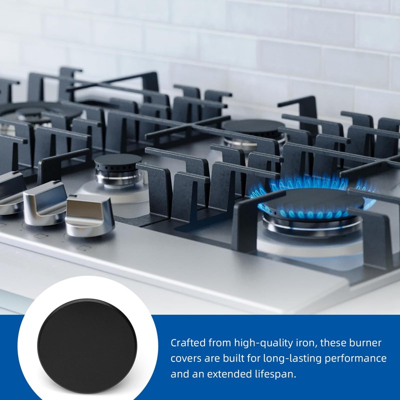 Loszaral 4-Pcs Gas Stove Burner Cap Set - Burner Cover
