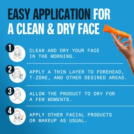 Carpe No-Sweat Face (Pack of 3) - Sweat Absorbing Gelled Lotion - Plus Oil Control - With Silica Microspheres and Jojoba Esters