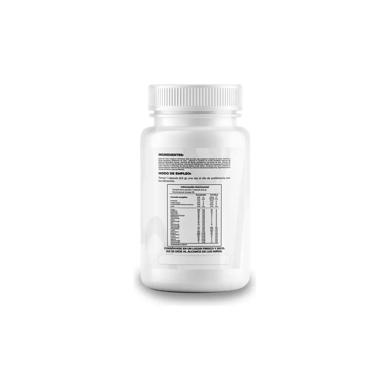 Colágeno Maca Vitaminas Para Mujer 90 Cápsulas Sin Sabor