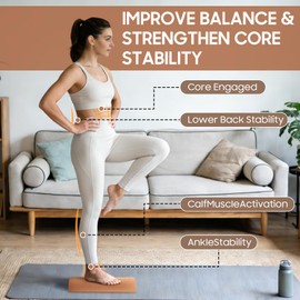 Exsulity Cork Balance Board, Exerciser Trainer Set