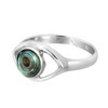 AeraVida Mystical Evil Eye with Abalone Shell Inlay .925 Sterling