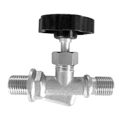 BesNPT Brass Nickel Plating Needle Valve 1/4" NPT Male x 1/4" NPT Male Connection Replacement Control Needle Valve