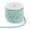 PandaHall 5m Twisted Polyester Cord, 3mm Diameter, Green, Braided Trim