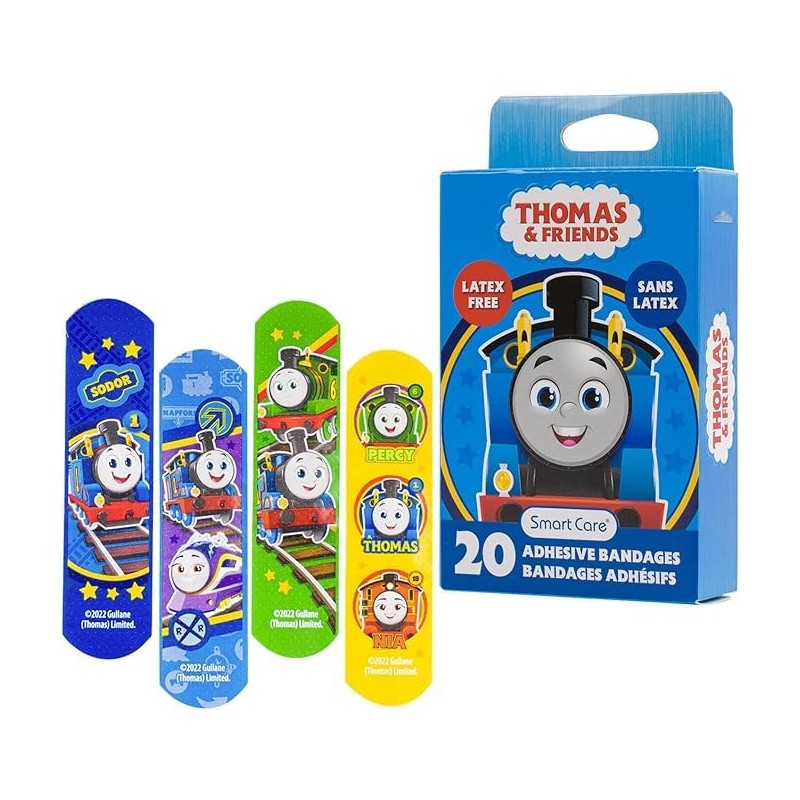 JJM Thomas and Friends Character Bandages, Assorted Designs, Box of