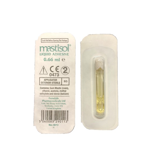 Mastisol Liquid Adhesive 2/3mL Single Vial -No Irritation -Hypoallergenic