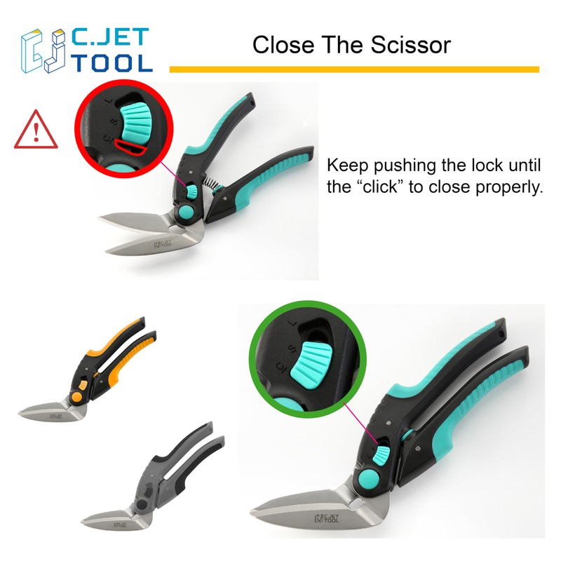 C.JET TOOL 10" Heavy Duty Carpet Cutter, Industrial Scissors, Multipurpose,
