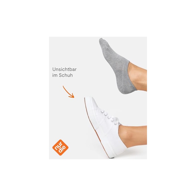 Nur Die Women's Trainers, Light grey, 39 - 42