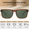 CARFIA Acetate Curved Green Polarized Sunglasses for Men UV Protection,