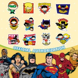 Y-times Superhero Stickers Bulk Waterproof, 50PCS Anime Cartoon Vinyl Stickers for Laptop, Skateboard, Phone, Water Bottles (50pcs-6)
