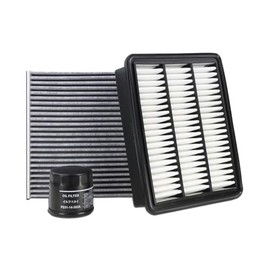 CA12167 Filtro de Aire de Motor y Filtro de Aceite PE01-14-302A y Filtro de Aire de Cabina CF12157 Apto para Mazda CX-9 2016-2023 2.5L