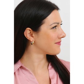 Skagen Women's Stainless Steel or Semi-Precious Metal Snap or Click Earrings, Stainless Steel, No Gemstone