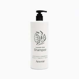 Amenie Lavender Mint Shampoo 16.2oz in EcoLux Dispenser – Revitalizing & Gentle Shampoo for Healthy Hair, Ideal for Hotels and Guest Bathrooms (Case of 12)