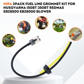 Hipa 4141 358 0800 Fuel Line 2 Hole Grommet Assembly Kit for Husqvarna 350BT 150BT RedMax EBZ8000 EBZ8500 Blower STIHL FS83 FC83 FS73 FC73 HT7 Trimmer Fuel Line Kit for #581493301 579138304 579138306