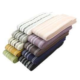 Asakusa Kimonoichi [Made in Japan] Men's Cotton Corner Obi <> All 10 Colors (Includes Corner Obi Tying Guide) Men's Men