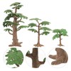 TEHAUX Mini Scene Accessory Model Trees 3PCS Diorama Trees Simulated