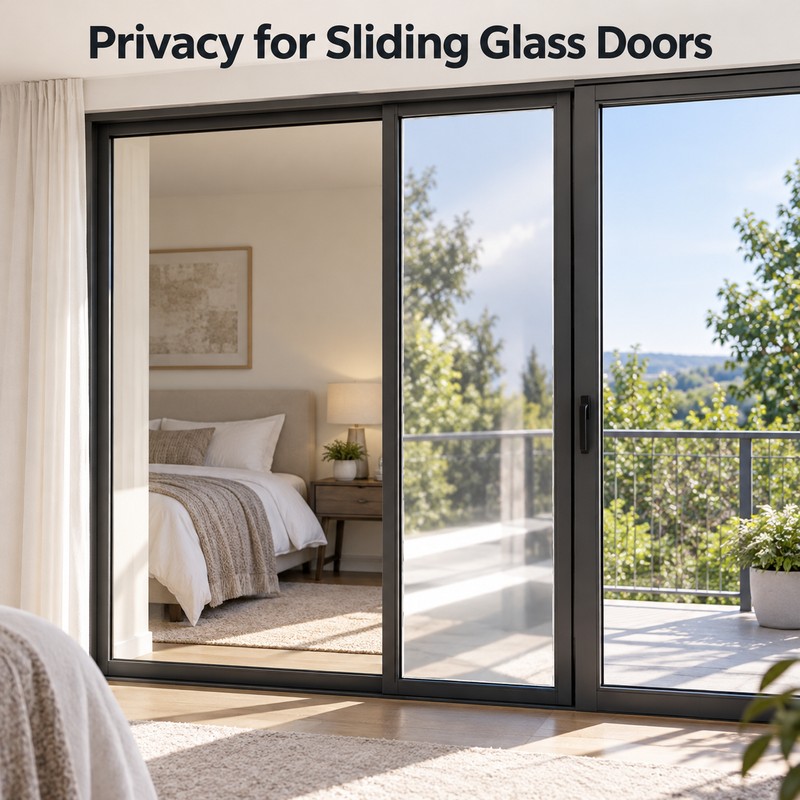Privacy Window Tint Film - Self-Adhesive One-Way Mirror Film for