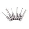 6pcs 50mm Slotted Screwdriver Bits Slotted Bits Hex Shank S2