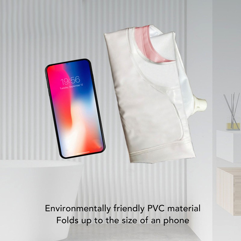 Inflatable Shampoo Bowl Foldable Hair Washing Sink with Detachable Drain